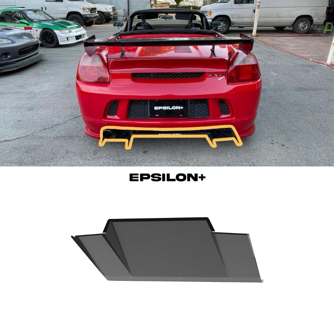 Epsilon+ [00-05 MR2 Spyder ZZW30] Diffuser V1+