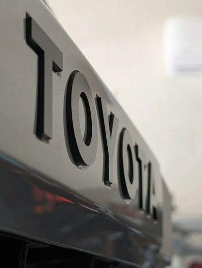 TOYOTA Rear Hatch Liftgate Acrylic Emblem Inlays - 2025+ 4Runner - JDMuscleEmblems254RUNNER-RT-AC-GBBlack (Gloss)