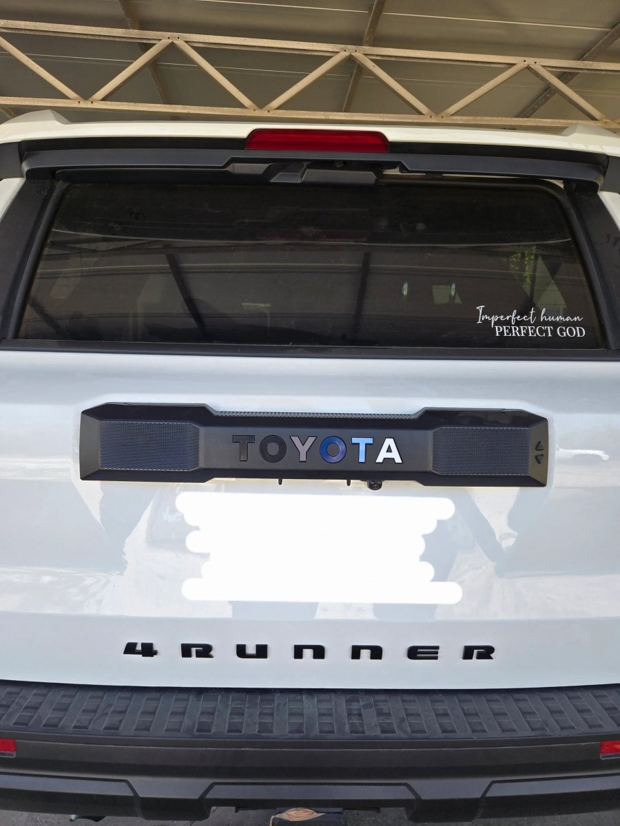 TOYOTA Rear Hatch Liftgate Emblem Inlays - 2025+ 4Runner - JDMuscleEmblems254RUN-RT-TOYOTA-TRIBV2Tri Bar Blue Version 2