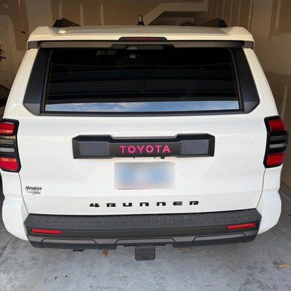 TOYOTA Rear Hatch Liftgate Emblem Inlays - 2025+ 4Runner - JDMuscleEmblems254RUN-RT-TOYOTA-RDRed