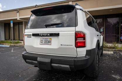 "TOYOTA" Rear Tailgate Emblem Overlays - 2024+ Land Cruiser - JDMuscleEmblems24LC250-RT-TOYOTA-WHWhite