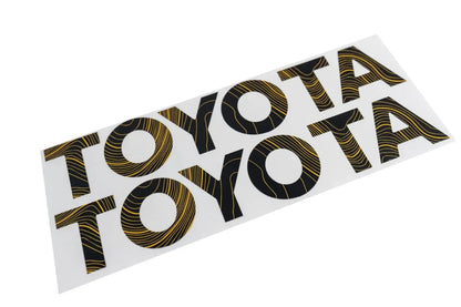 "TOYOTA" Topo Front Grille Emblem Kit - 2024+ Land Cruiser / 07 - 14 FJ Cruiser - JDMuscleEmblems24LC250-FG-TOYOTA-TPMUSMustard Yellow Lines