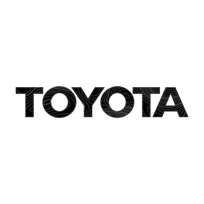 "TOYOTA" Topo Front Grille Emblem Kit - 2024+ Land Cruiser / 07 - 14 FJ Cruiser - JDMuscleEmblems24LC250-FG-TOYOTA-TPCGCarbonized Gray Lines