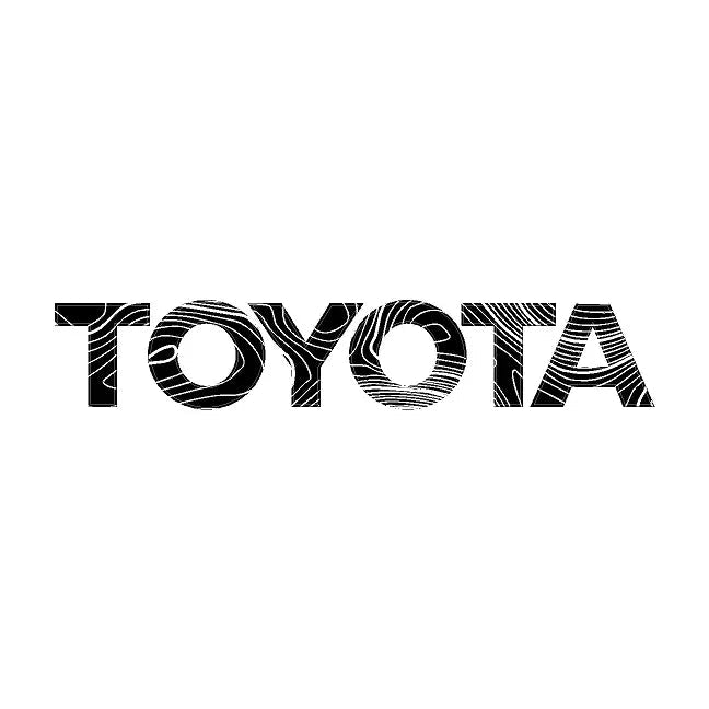 "TOYOTA" Topo Front Grille Emblem Kit - 2024+ Land Cruiser / 07 - 14 FJ Cruiser - JDMuscleEmblems24LC250-FG-TOYOTA-TPWHWhite Lines