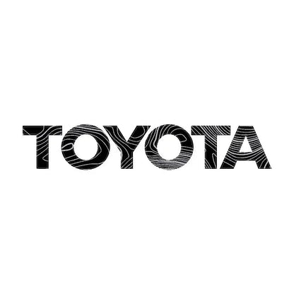 "TOYOTA" Topo Front Grille Emblem Kit - 2024+ Land Cruiser / 07 - 14 FJ Cruiser - JDMuscleEmblems24LC250-FG-TOYOTA-TPCOOLCool Gray Lines