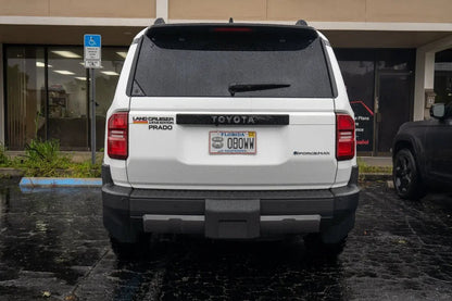 "TOYOTA" Topo Rear Tailgate Emblem Overlays - 2024+ Land Cruiser - JDMuscleEmblems24LC250-RT-TOYOTA-TPWHWhite Lines