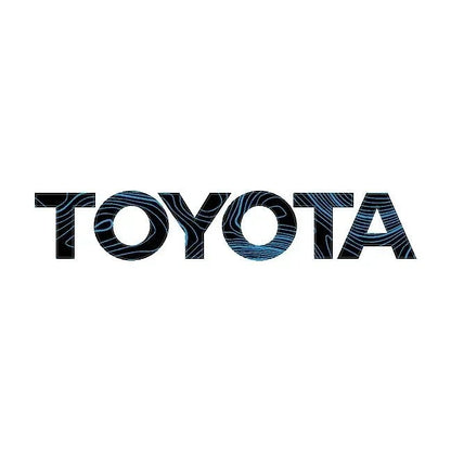 "TOYOTA" Topo Rear Tailgate Emblem Overlays - 2024+ Land Cruiser - JDMuscleEmblems24LC250-RT-TOYOTA-TPHBHeritage Blue Lines