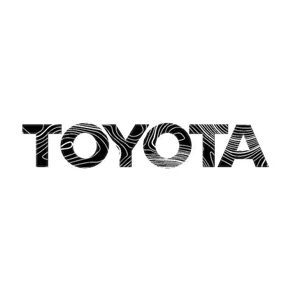 "TOYOTA" Topo Rear Tailgate Emblem Overlays - 2024+ Land Cruiser - JDMuscleEmblems24LC250-RT-TOYOTA-TPWHWhite Lines