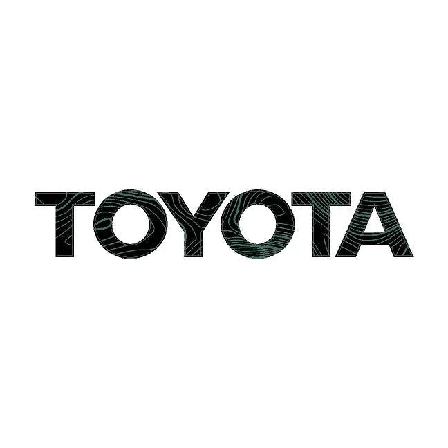 TOYOTA Topographic Rear Liftgate Emblem Inlays - 2025+ 4Runner - JDMuscleEmblems254RUN-RT-TOYOTA-TPEVGEverest Green Lines