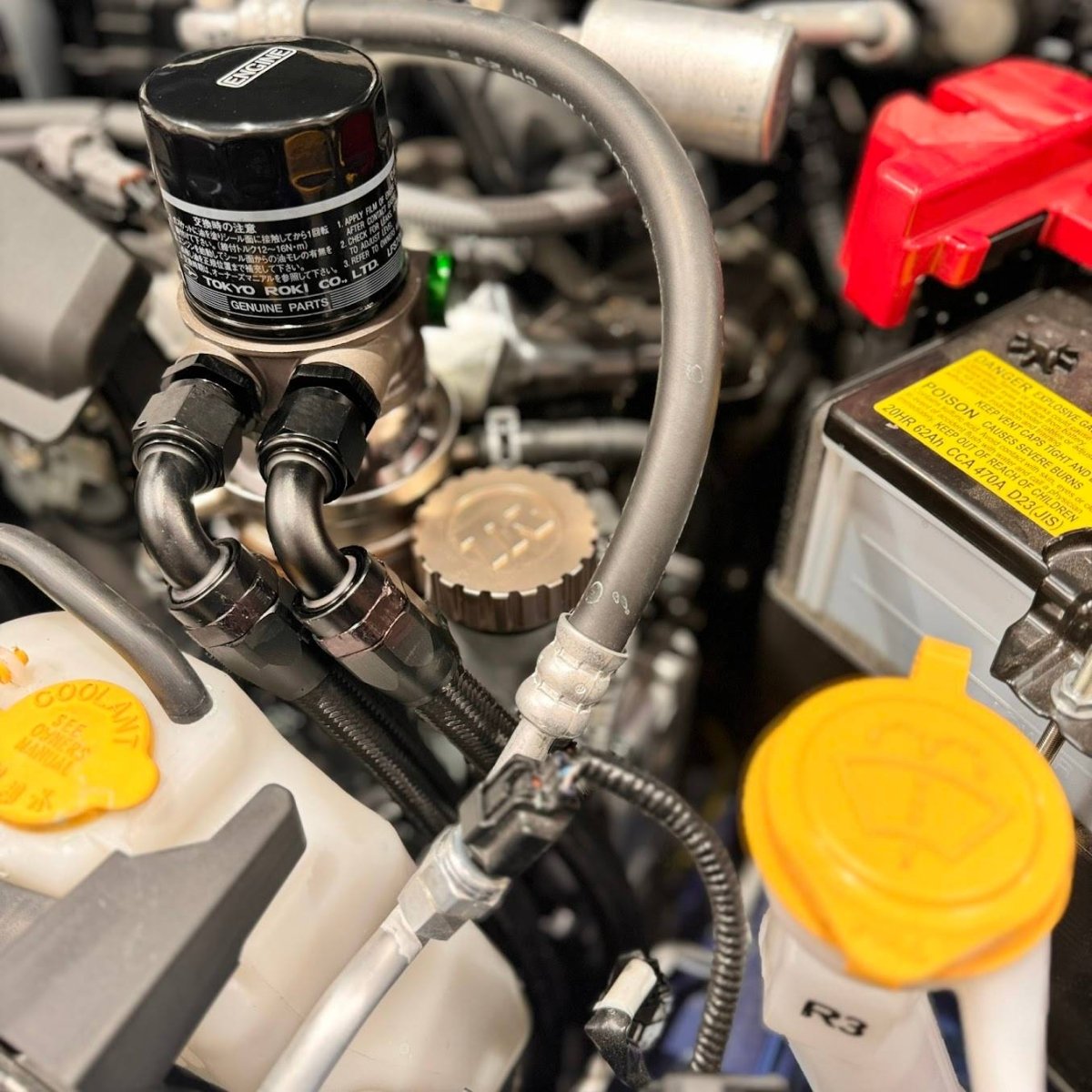 TR Oil Cooler Kit for 2022+ Subaru WRX FA24F VB with Thermostat 180°F (TR-ES2046) - JDMuscleOil CoolerTR-ES2046No