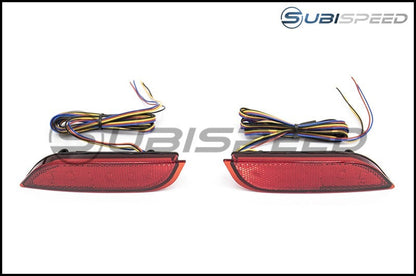 OLM Crosstrek Rear Bumper Reflector with Turn Signals - 2013-2017 Crosstrek