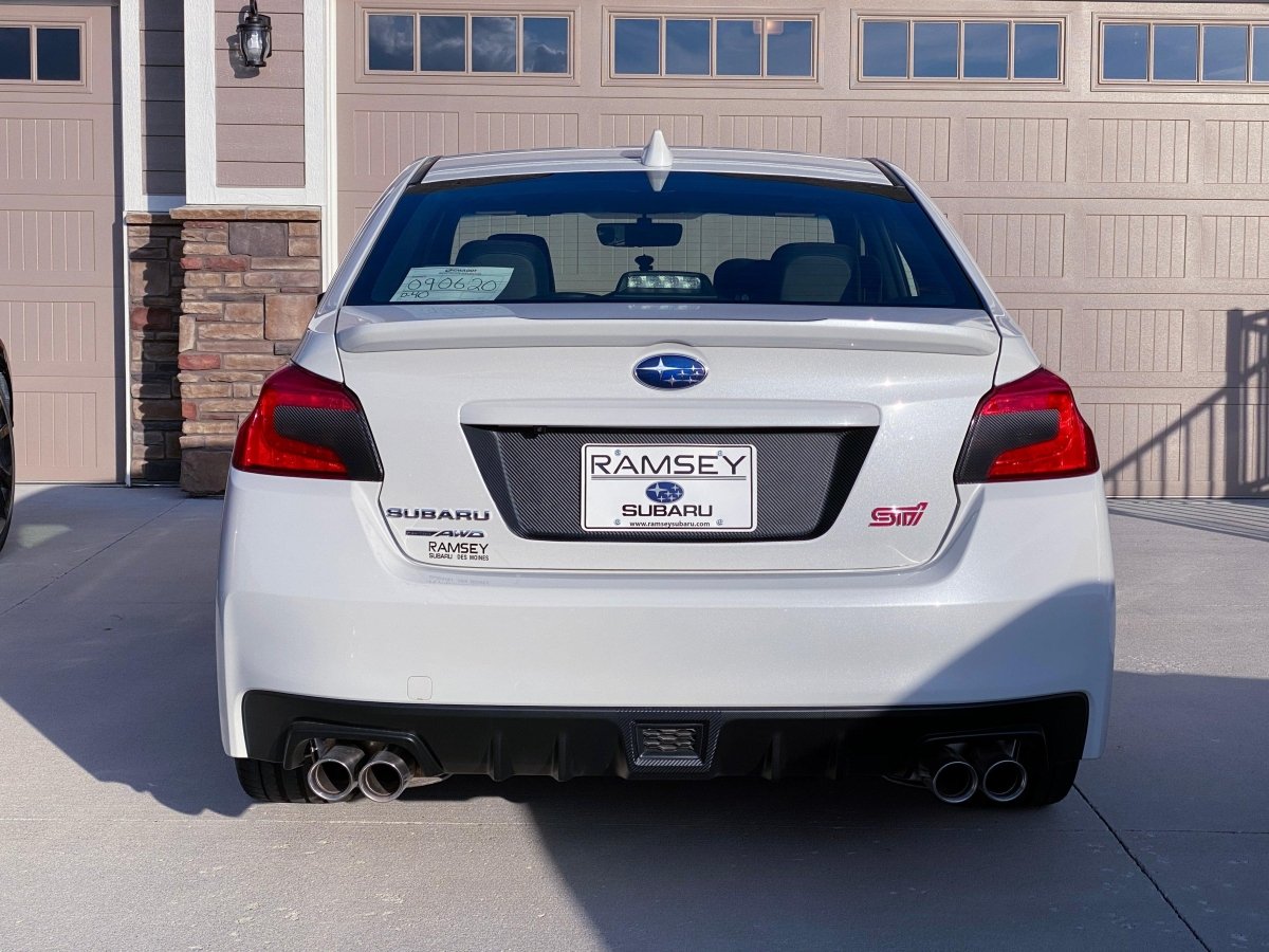 V1 3D Carbon License Plate Panel Black Out Overlays - 2015 - 2020 Subaru WRX / STI - JDMuscleExterior Body15WRXLPOL3DBK3D Carbon (Black)