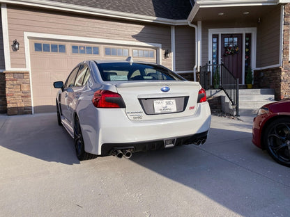 V1 3D Carbon License Plate Panel Black Out Overlays - 2015 - 2020 Subaru WRX / STI - JDMuscleExterior Body15WRXLPOL3DBK3D Carbon (Black)