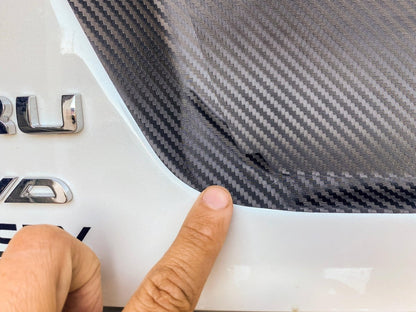 V1 3D Carbon License Plate Panel Black Out Overlays - 2015 - 2020 Subaru WRX / STI - JDMuscleExterior Body15WRXLPOL3DBK3D Carbon (Black)