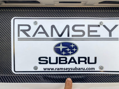 V1 3D Carbon License Plate Panel Black Out Overlays - 2015 - 2020 Subaru WRX / STI - JDMuscleExterior Body15WRXLPOL3DBK3D Carbon (Black)