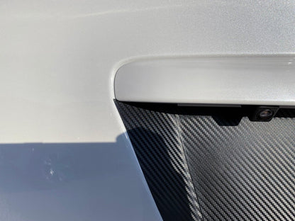 V1 3D Carbon License Plate Panel Black Out Overlays - 2015 - 2020 Subaru WRX / STI - JDMuscleExterior Body15WRXLPOL3DBK3D Carbon (Black)