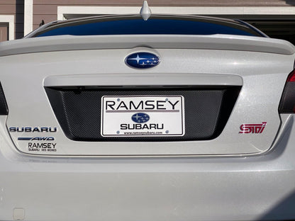 V1 3D Carbon License Plate Panel Black Out Overlays - 2015 - 2020 Subaru WRX / STI - JDMuscleExterior Body15WRXLPOL3DBK3D Carbon (Black)