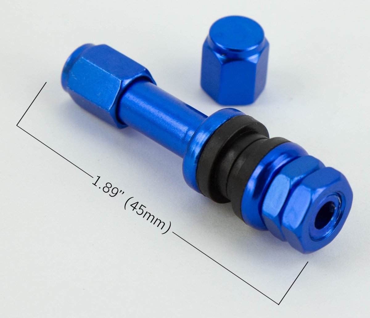 V1 Aluminum Valve Stem Set - 1.89" Long - JDMuscleValve StemsAHV1BLBlue
