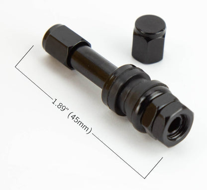 V1 Aluminum Valve Stem Set - 1.89" Long - JDMuscleValve StemsAHV1BKBlack
