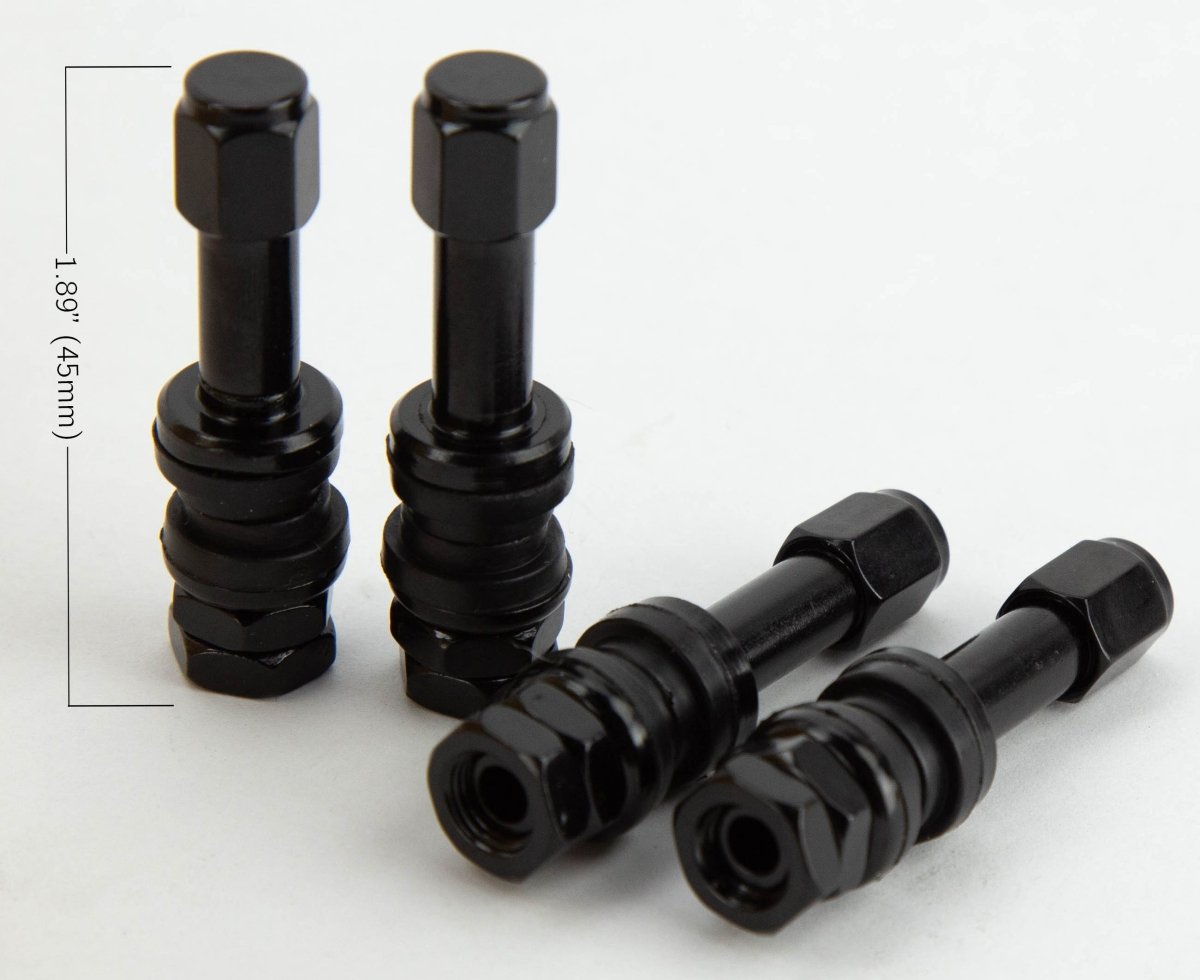 V1 Aluminum Valve Stem Set - 1.89" Long - JDMuscleValve StemsAHV1SSilver
