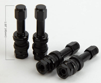 V1 Aluminum Valve Stem Set - 1.89" Long - JDMuscleValve StemsAHV1SSilver