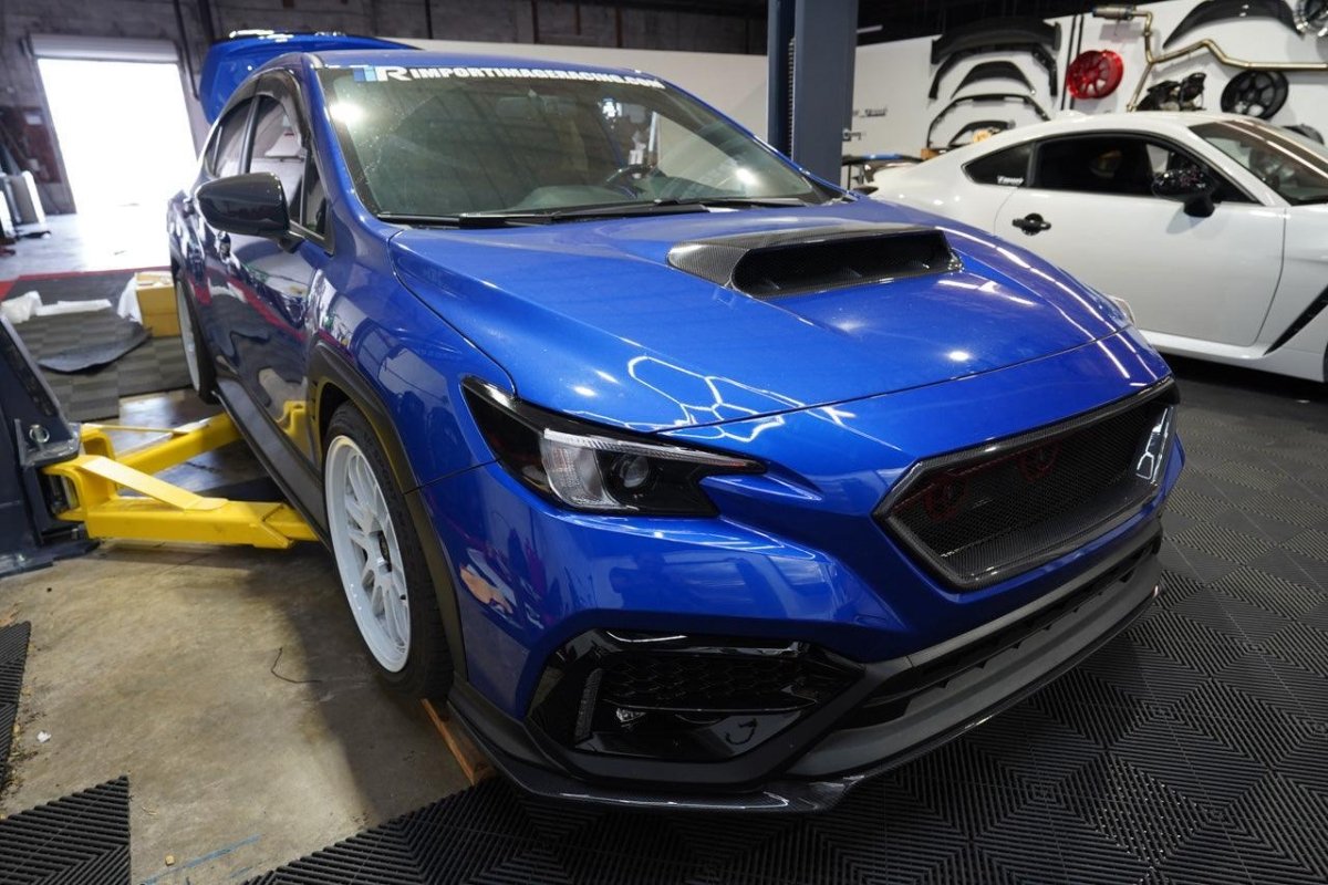 V1 V2 V3 Headlight / Front Sidemarker Overlays fits 2022+ WRX - JDMuscleHeadlights22WRXHL2-BK2BlackV2 Side and Top