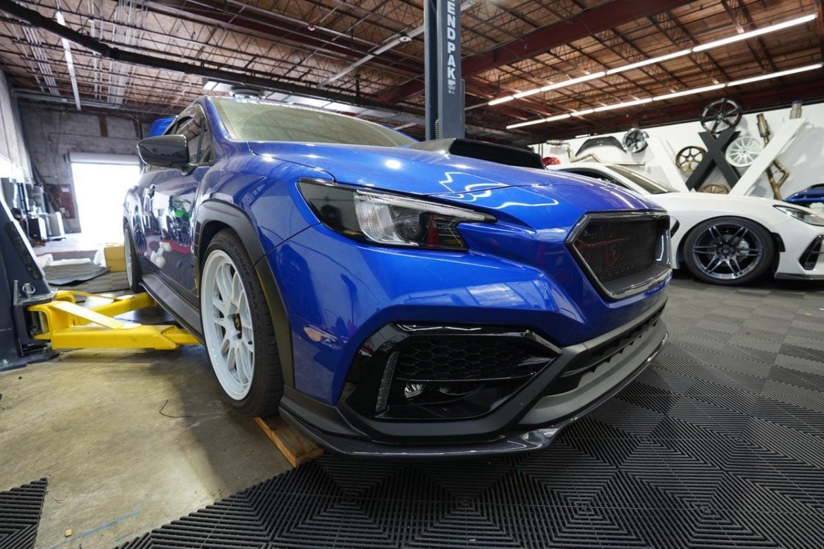 V1 V2 V3 Headlight / Front Sidemarker Overlays fits 2022+ WRX - JDMuscleHeadlights22WRXHL2-BK2BlackV2 Side and Top