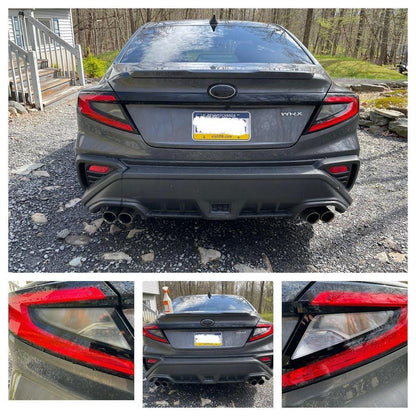 Version 1.0 Tail Light Overlays fits 2022+ WRX - JDMuscleTaillights22WRXTL1-LSLight Smoke