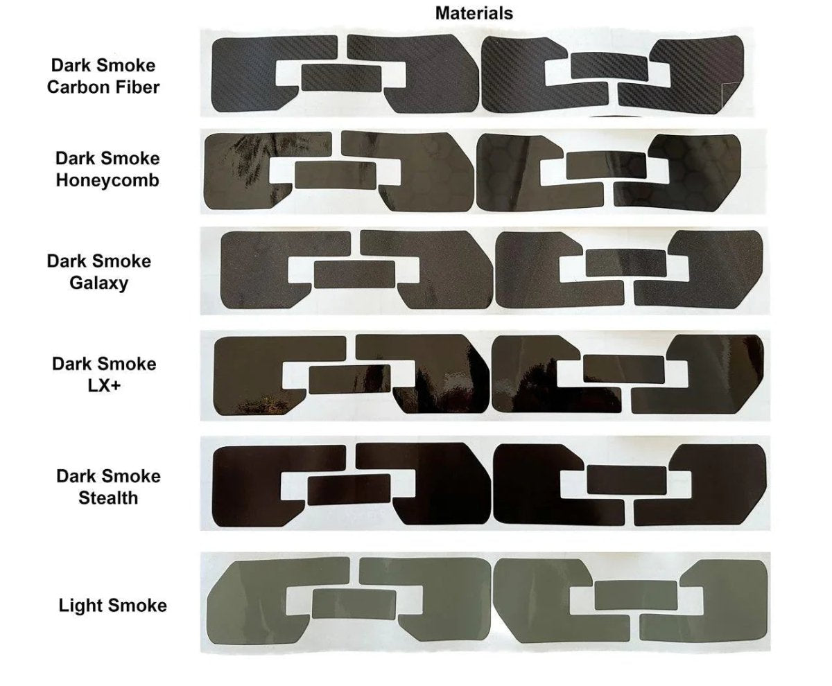 Version 1.0 Tail Light Overlays fits 2022+ WRX - JDMuscleTaillights22WRXTL1-LSLight Smoke