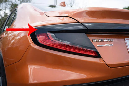 Version 1.0 Tail Light UPPER Overlays - 2022+ WRX - JDMuscleTaillights22WRXTLUP1-GBBlack (Gloss)