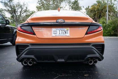 Version 1.0 Tail Light UPPER Overlays - 2022+ WRX - JDMuscleTaillights22WRXTLUP1-GBBlack (Gloss)