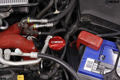 Verus Engineering 02 - 21 WRX/STI / 13 - 21 BRZ/FRS/86 RLA Oil Cap Anodized Red | A0270A - RED - JDMuscleOil CapsVERA0270A-RED