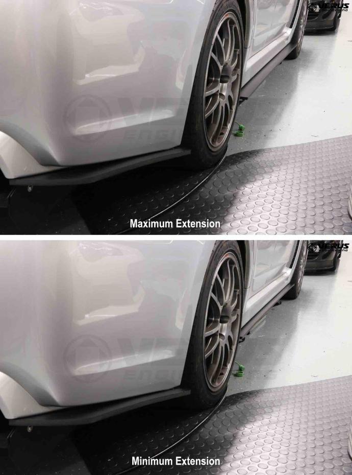 Verus Engineering [08-14 WRX/STI] Street Side Splitter Kit - JDMuscleFront Wind SplitterA0207A