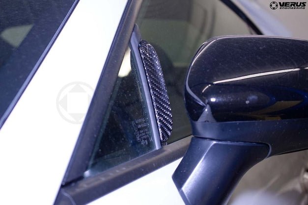Verus Engineering 22 - 23 BRZ/GR86 Carbon Fiber Anti - Buffeting Wind Deflectors | A0421A - JDMuscleExterior GarnishesA0421A