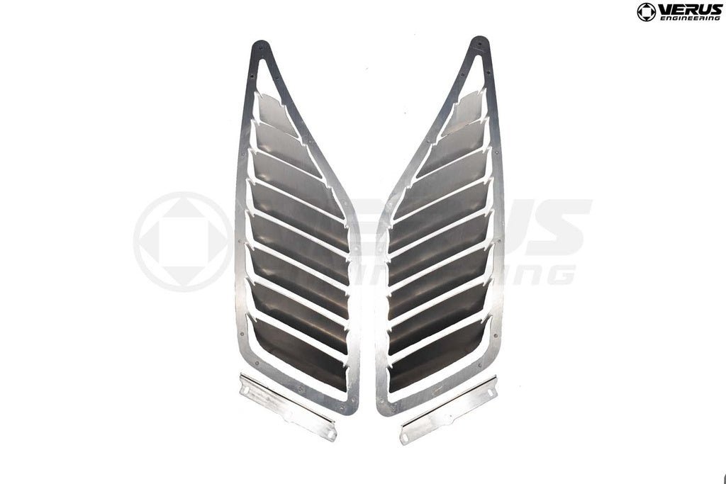 Verus Engineering [22 - 26 WRX] Hood Louver Kit | Raw Aluminum | A0483A - BARE - JDMuscleHood Scoops / VentsVERA0483A-BARE