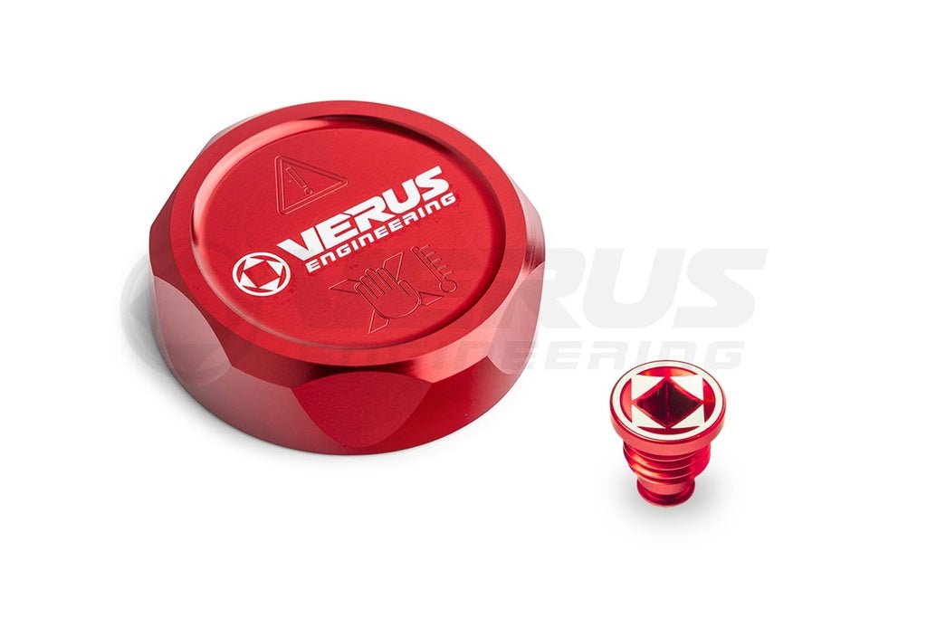 Verus Engineering [23 - 26 GR Corolla] Coolant Cap Cover and Coolant Bleed Screw - JDMuscleOverflow Tanks / Coolant Tank and AccessoriesA0689A-REDRed