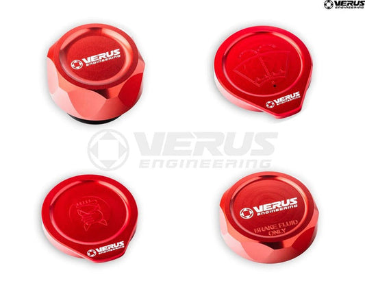 Verus Engineering 22-2023 BRZ/GR86 Engine Bay Cap Cover Kit - Red | A0435A-RED-FHS