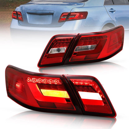 VLAND 06 - 11 Camry XV40 Gen Sedan Full LED Tail Lights - JDMuscleTaillightYAB-KMR-0192RC-P01Red Clear