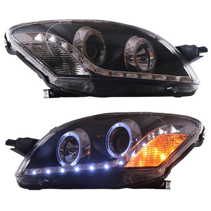 VLAND 07 - 12 Yaris Sedan Only 2nd Gen XP90 | Bulbs Not Included Projector Headlights - JDMuscleHeadlightYAA-VC-0172-P01LHD Regular Housing