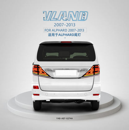VLAND 07 - 13 Verllfire / Alphard LED Tail Lights | YAB - AEF - 0274A - JDMuscleTaillightYAB-AEF-0274AS-P01Smoked