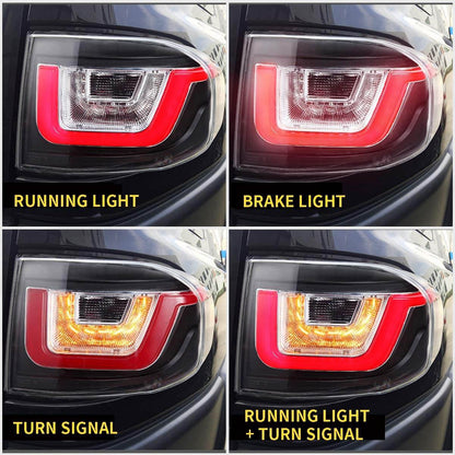 VLAND 07 - 17 FJ Land Cruiser LED Tail Lights - JDMuscleTaillightYAB-FJ-0248A-P01Clear