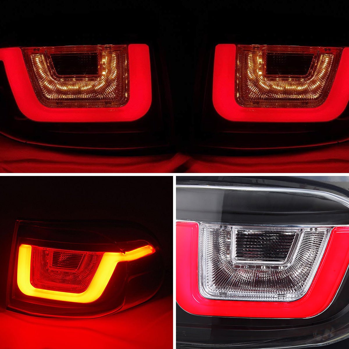 VLAND 07 - 17 FJ Land Cruiser LED Tail Lights - JDMuscleTaillightYAB-FJ-0248A-P01Clear
