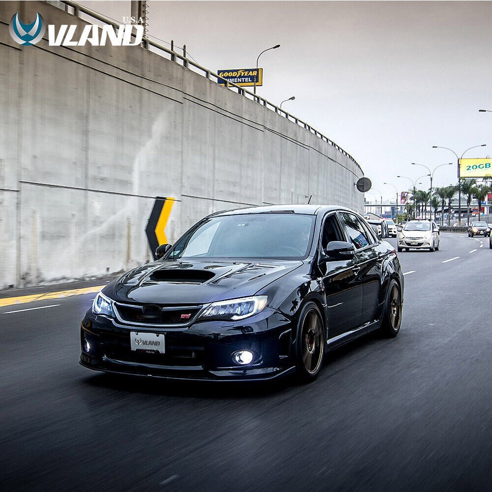 VLAND 08 - 14 WRX/STI Full LED Headlights Assembly - JDMuscleHeadlightsYAA-WRX-0372-LED-RHD-P01RHDLED