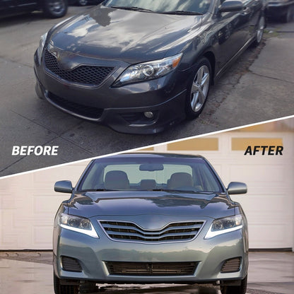 VLAND 10 - 11 Camry Base LE SE and XLE Led Projector Headlights | US Version w/Sequential - JDMuscleHeadlightYAA-KMR-0231HB-ALHD-P01LHDRegular Housing