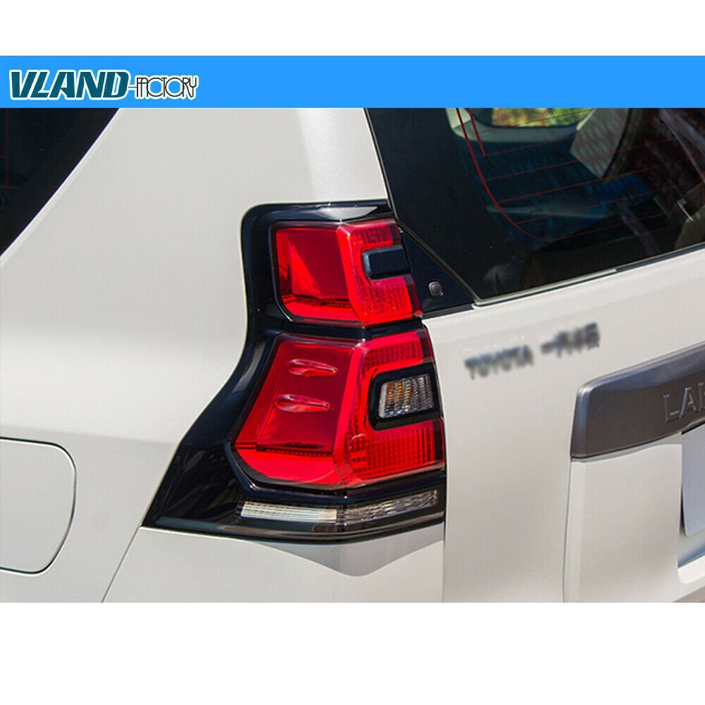 VLAND 10 - 16 Land Cruiser Prado Full LED Taillights - JDMuscleTail lightsYAB-PLD-0296HRC-P01Red Clear