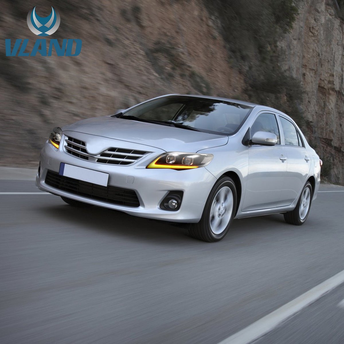 VLAND 11 - 13 Corolla LED Headlights | Bulbs are not included - JDMuscleHeadlightYAA-KLL-0174BR-LHD-P01LHDRegular Housing
