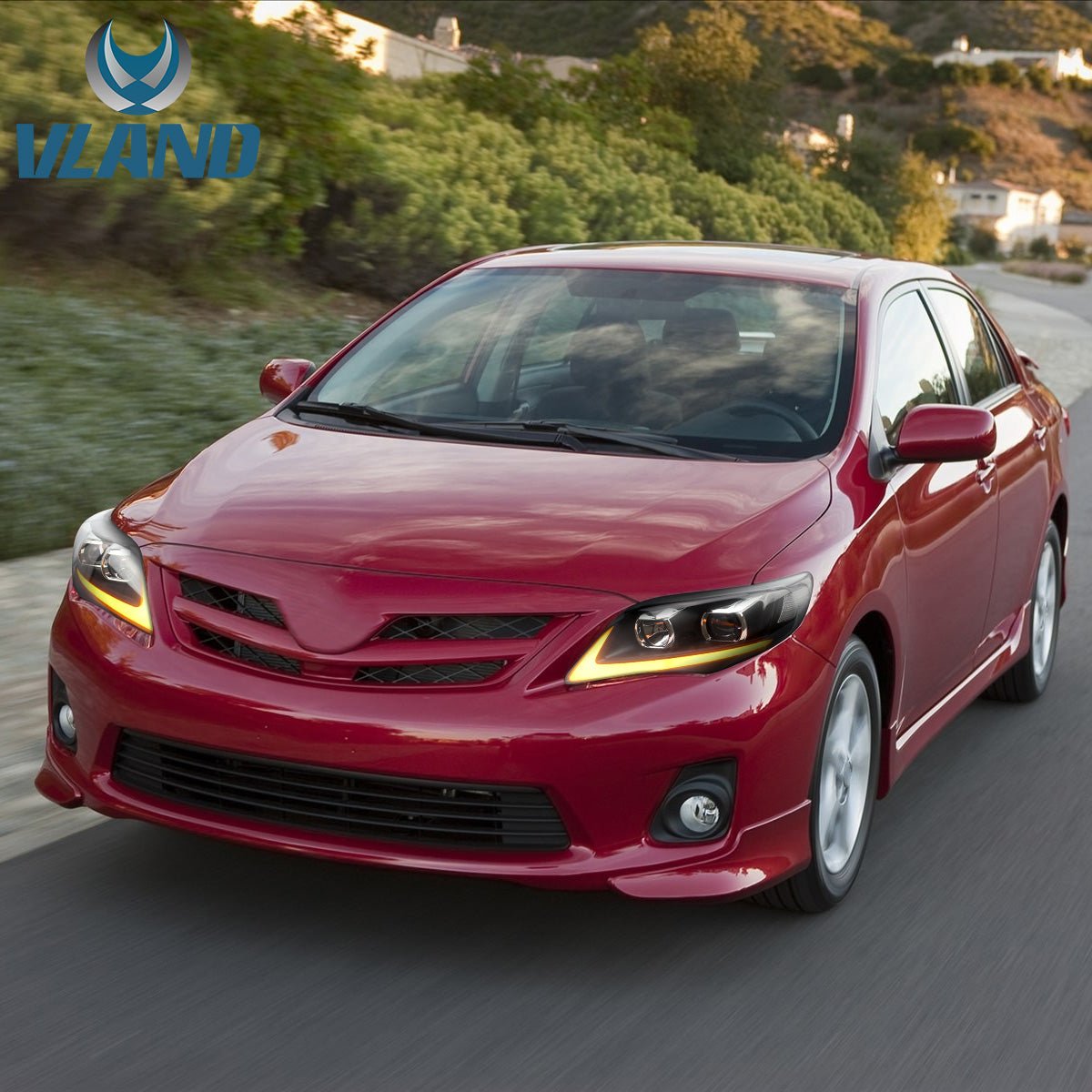 VLAND 11 - 13 Corolla LED Headlights | Bulbs are not included - JDMuscleHeadlightYAA-KLL-0174BR-LHD-P01LHDRegular Housing