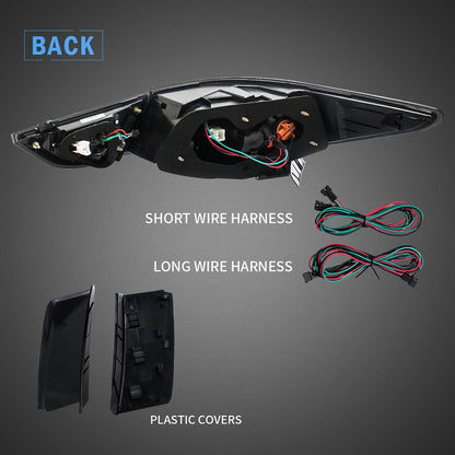 VLAND 11 - 14 Sonata 6th Gen Sedan Full LED Tail Lights - JDMuscleTaillightYAB-SNT-0209ARS-P01Red Smoked