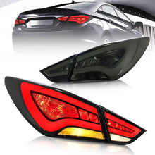 VLAND 11 - 14 Sonata 6th Gen Sedan Full LED Tail Lights - JDMuscleTaillightYAB-SNT-0209AS-P01Smoked
