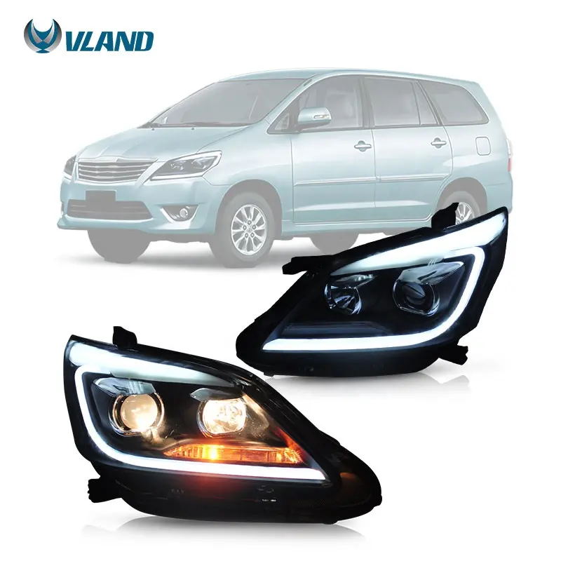 VLAND 12 - 15 Toyota Innova 1st Gen AN40 2nd Facelift HID Projector Headlights - JDMuscleHeadlightYAA-INA-0235ME-P01LHD for Middel East